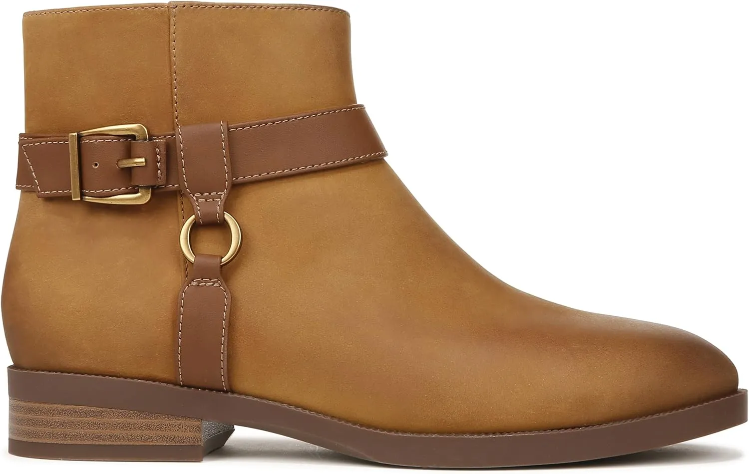 Vionic Women's Vienna Rhiannon Leather Zip-Up Ankle Boot- Comfort Booties That Helps Heel Pain, Plantar Fasciitis with Built-in Arch Support Orthotic Insole That Corrects Pronation and Alignment, Med