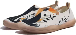 Walking Sneakers for Women Art Painted Travel Slip On Shoes Lightweight Comfort Knitted Casual Loafers