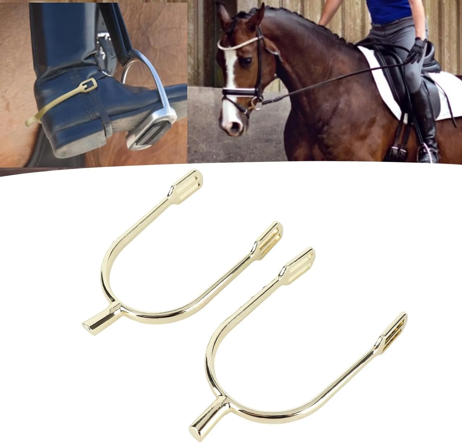 Western Cowboy Spurs,1 Pair Retro Cowboy Boot Spurs Horse Spurs Zinc Alloy Spurs for Cowboy Boots with Decorative Plate for Women Horse Riding