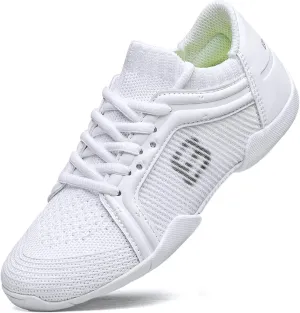 White Cheer Shoes for Girls Youth Cheerleading Shoes Gymnastics Hip Hop Dance Sneakers Tumbling Tennis