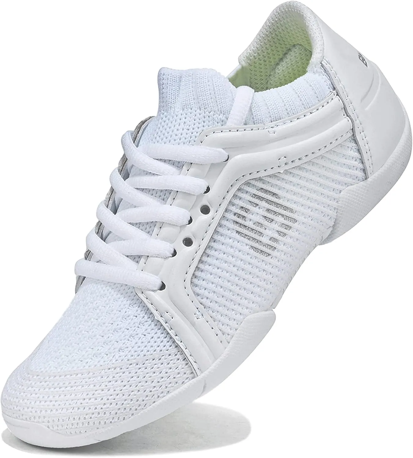 White Cheer Shoes for Girls Youth Cheerleading Shoes Gymnastics Hip Hop Dance Sneakers Tumbling Tennis