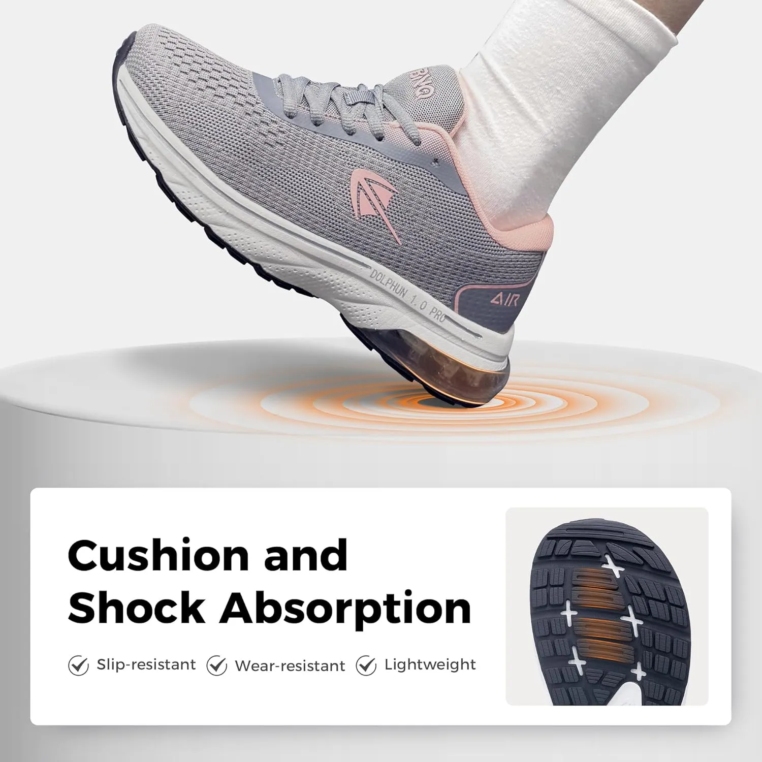 Wide Toe Box Shoes for Women Plantar Fasciitis Running Shoe Arch Support Walking Tennis Orthotic Breathable Extra Wide Width Athletic Sneakers US6-11