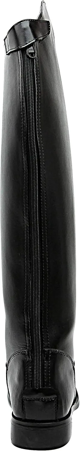 Women Ladies Decent Dress Dressage Boots with Back Zipper Riding English Equestrian Black