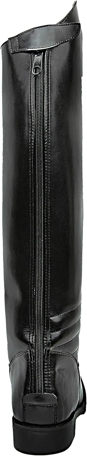 Women Ladies Elegant Dress Dressage Boots with Zipper Riding English Equestrian Black