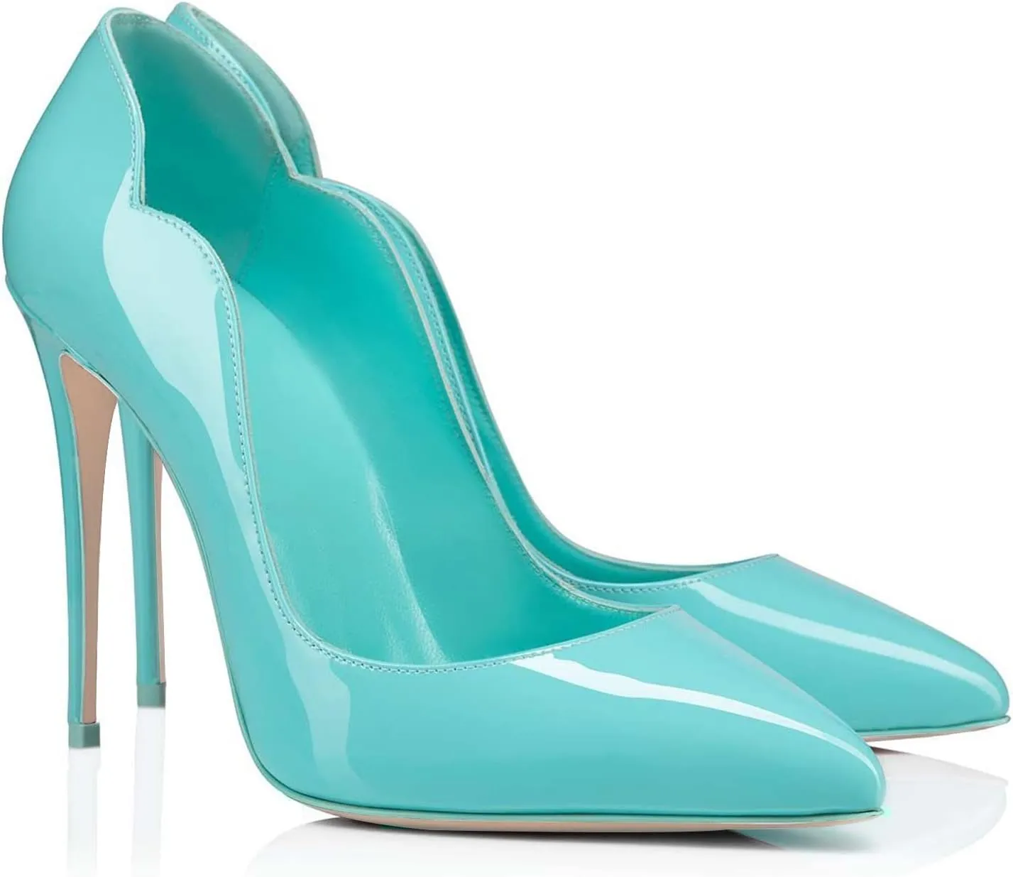 Women Pumps Sexy Pointed High Heel Patent Leather Classic Stilettos Slip On Office Office Lady Casual Dress Party Shoes