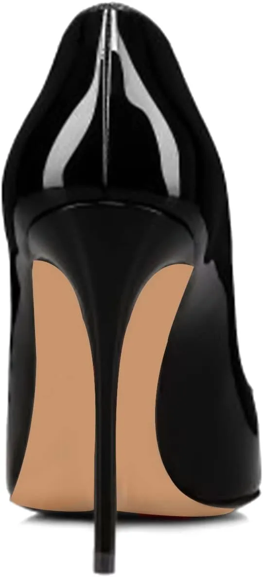 Women Pumps Sexy Pointed High Heel Patent Leather Classic Stilettos Slip On Office Office Lady Casual Dress Party Shoes