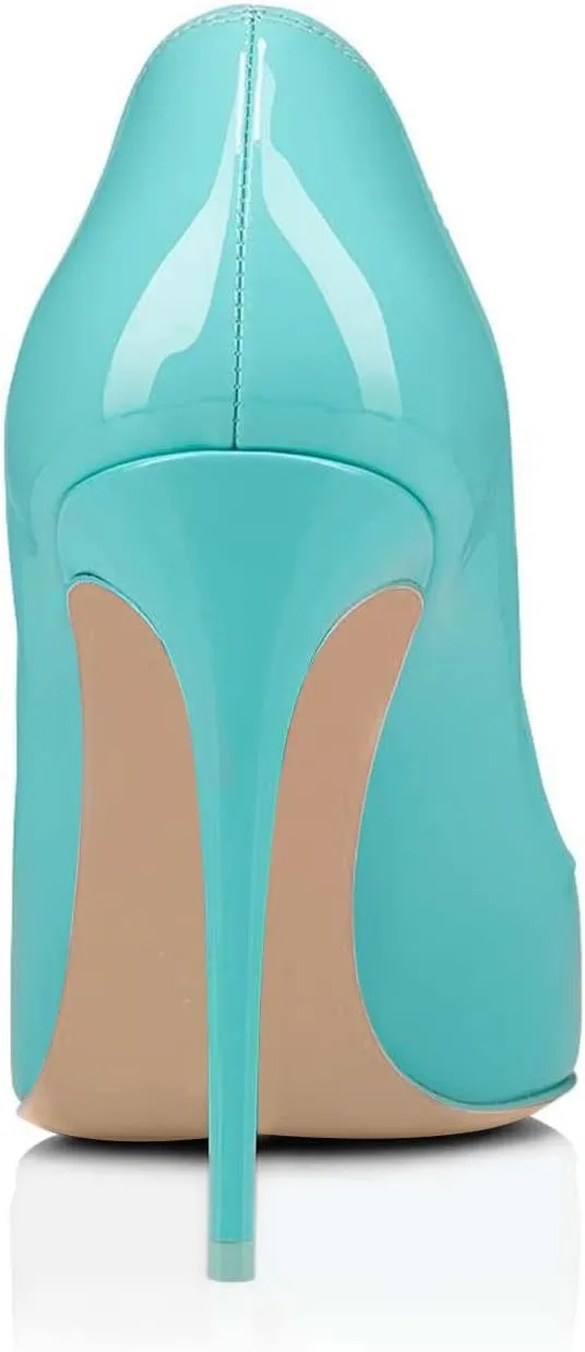 Women Pumps Sexy Pointed High Heel Patent Leather Classic Stilettos Slip On Office Office Lady Casual Dress Party Shoes