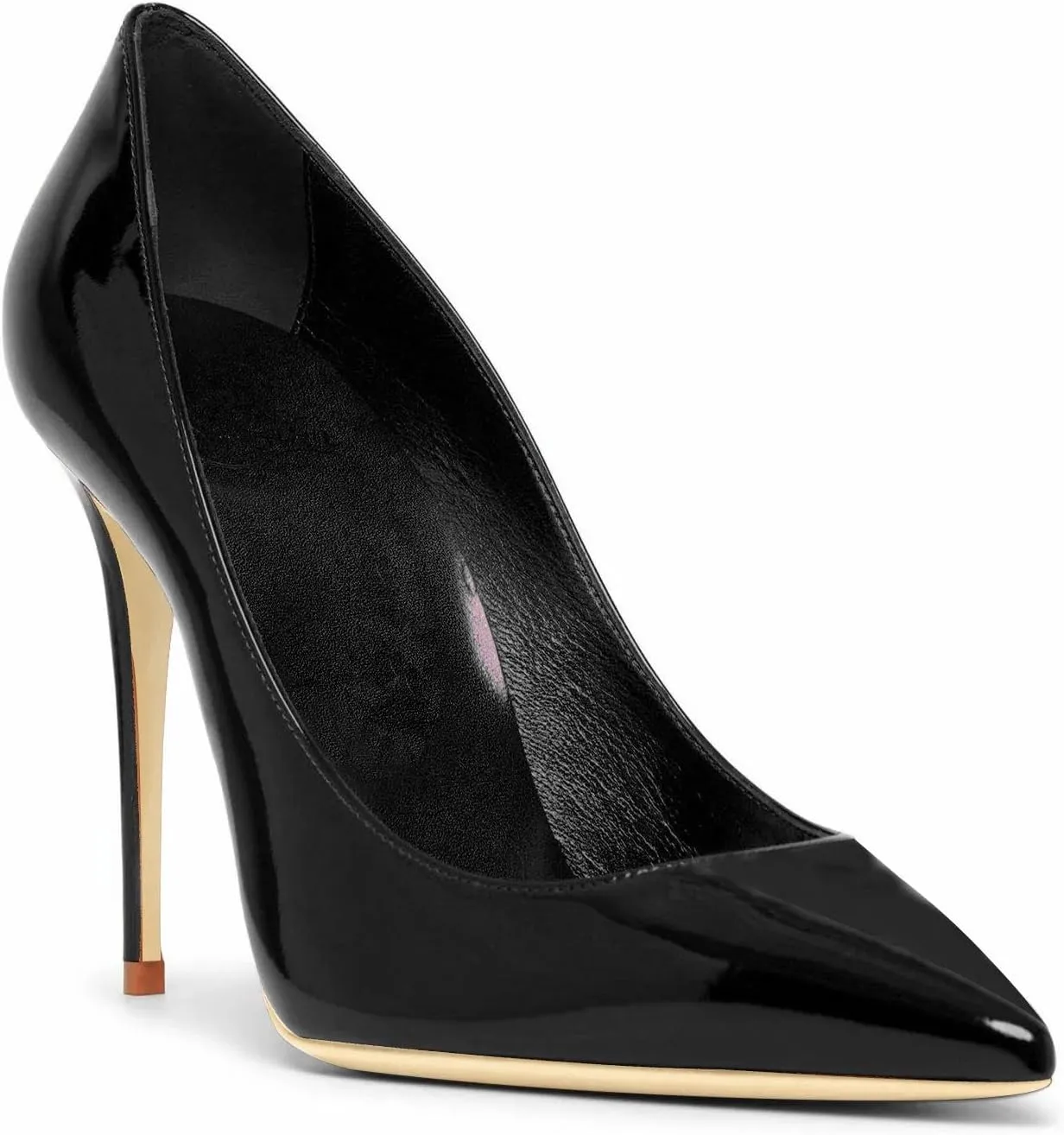Women Pumps Sexy Pointed High Heel Patent Leather Classic Stilettos Slip On Office Office Lady Casual Dress Party Shoes