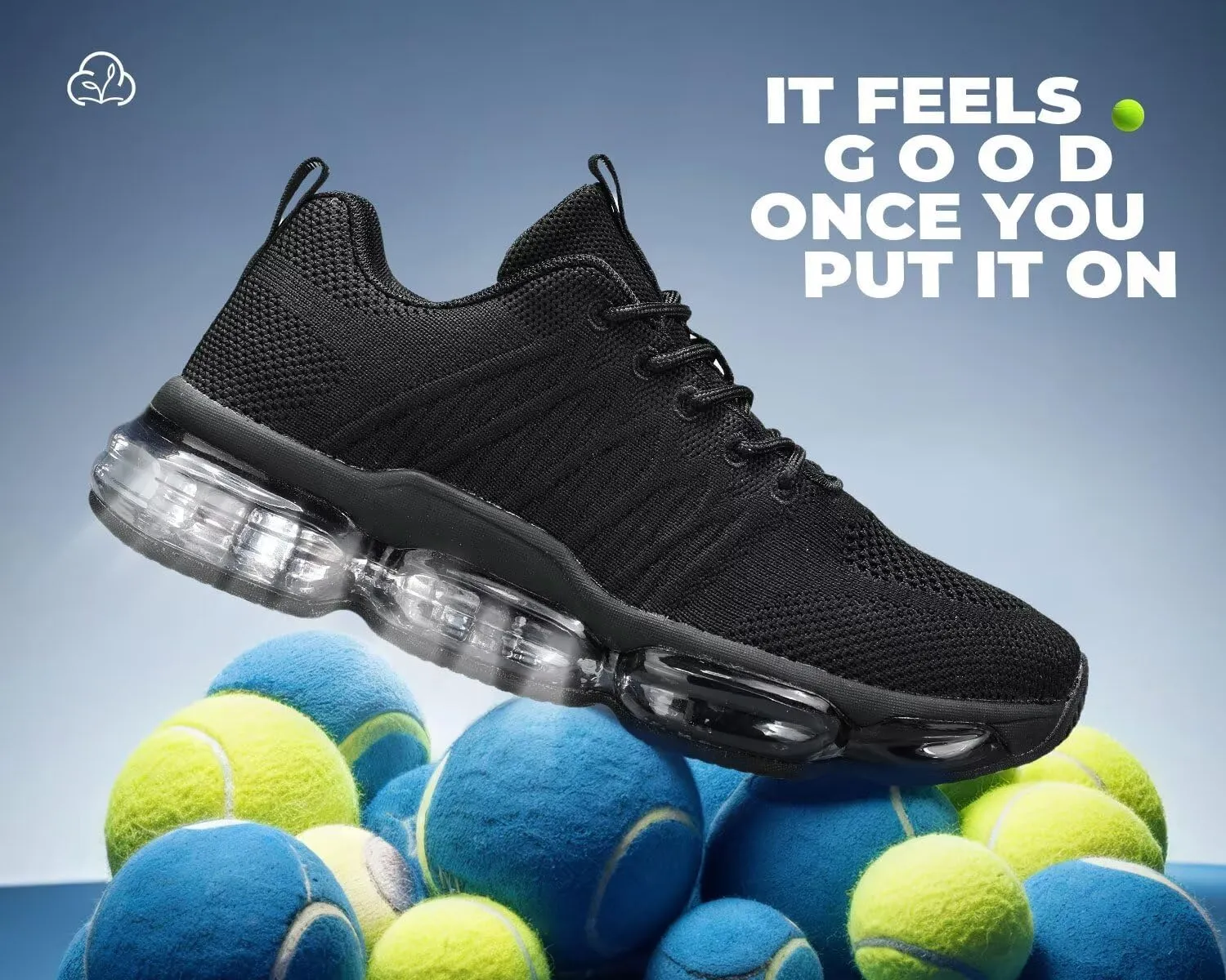 Womens Air Cushion Running Shoes Walking Jogging Fitness Gym Fashion Sneakers Lace Up Casual Comfortable Work Tennis Sport Athletic Trainers