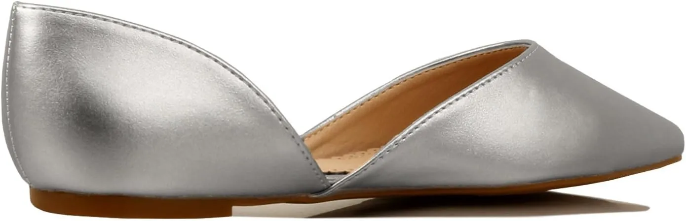 Women's Ballet Flat D'Orsay Comfort Light Pointed Toe Slip On Casual Shoes