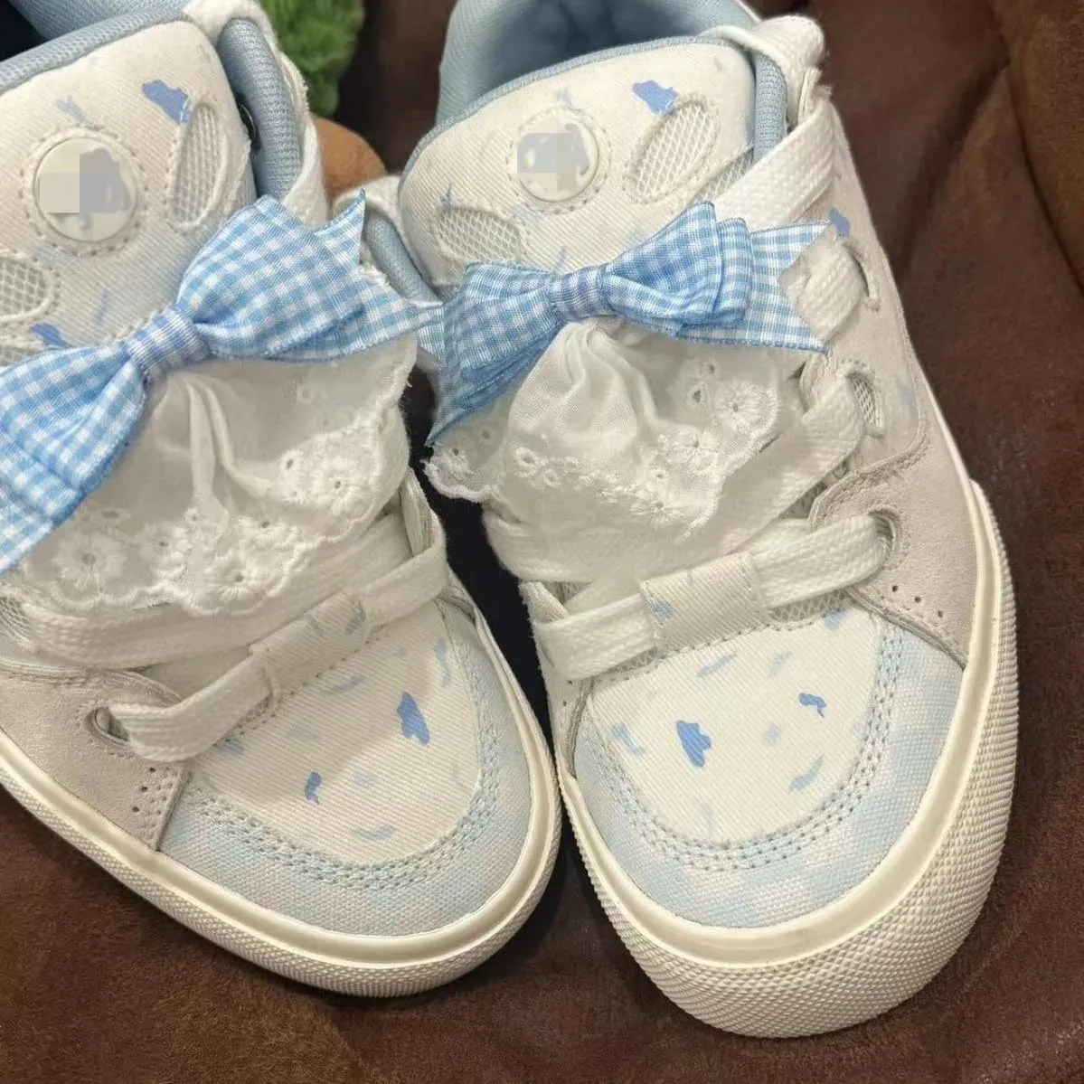 Women's Big Eye Chunky Platform Sneakers Walking Dad Shoes Cute Round Toe Retro Comfort All-Season Casual Outfit