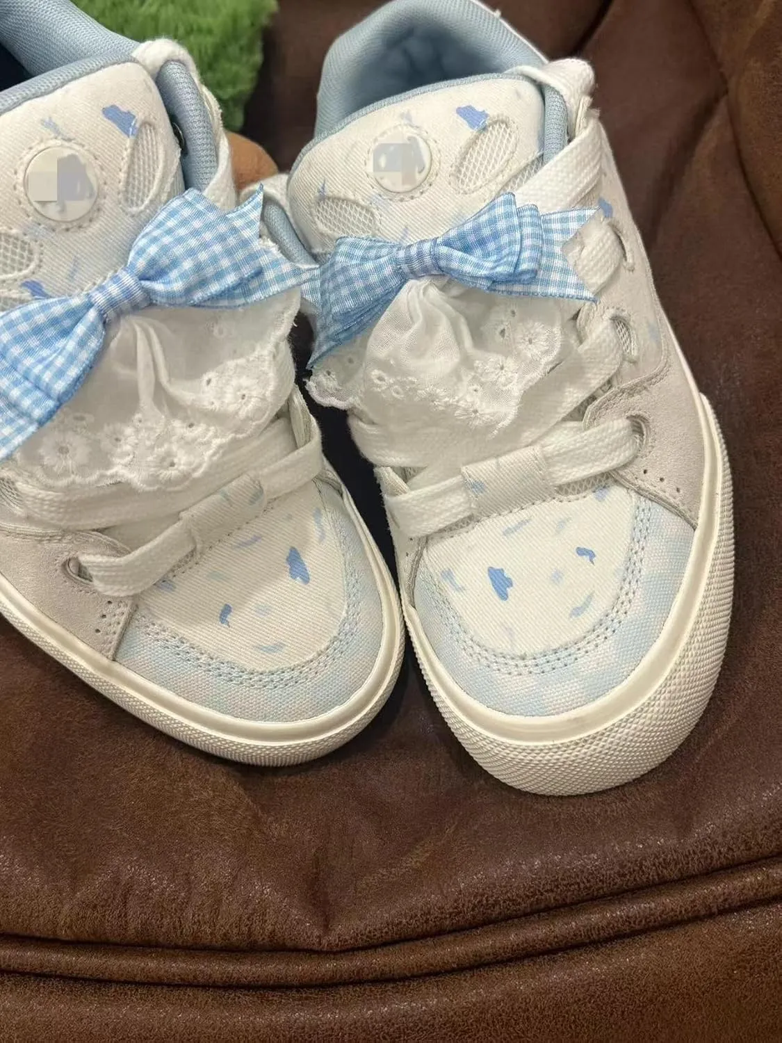 Women's Big Eye Chunky Platform Sneakers Walking Dad Shoes Cute Round Toe Retro Comfort All-Season Casual Outfit