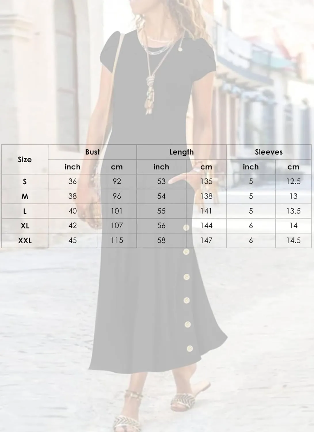 Women's Black Solid Round Neck Short Sleeve Shift Maxi Dress 2025 Summer Casual Chic Cocktail Party Dresses Trendy Outfit