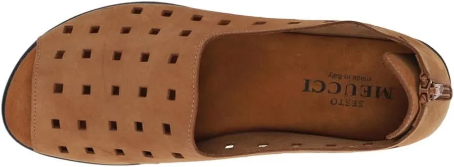 Womens Evonne Nubuck Cut Outs Slip On Flats Casual - Black