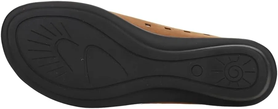 Womens Evonne Nubuck Cut Outs Slip On Flats Casual - Black