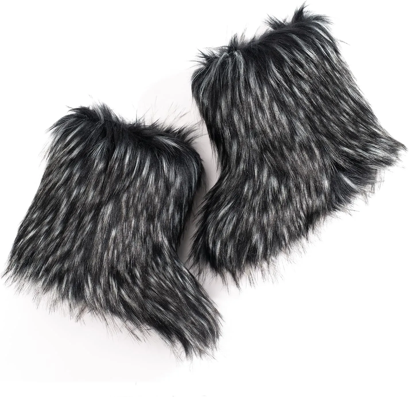 Women's Faux Fur Boots Furry Fuzzy Snow Boots Fluffy Winter Boot Warm Comfortable Mid-Calf Boot Outdoor Indoor Flat Shoes