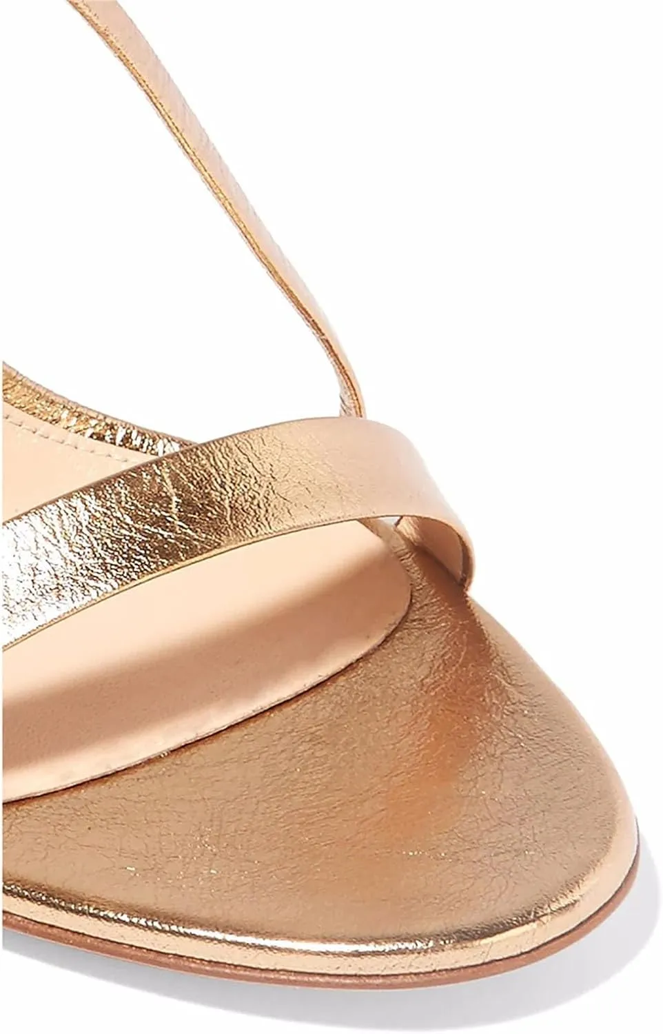 Women's Gold Slingback Sandals, Luxury Stiletto Evening Party Heels
