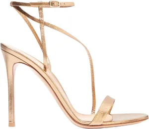 Women's Gold Slingback Sandals, Luxury Stiletto Evening Party Heels