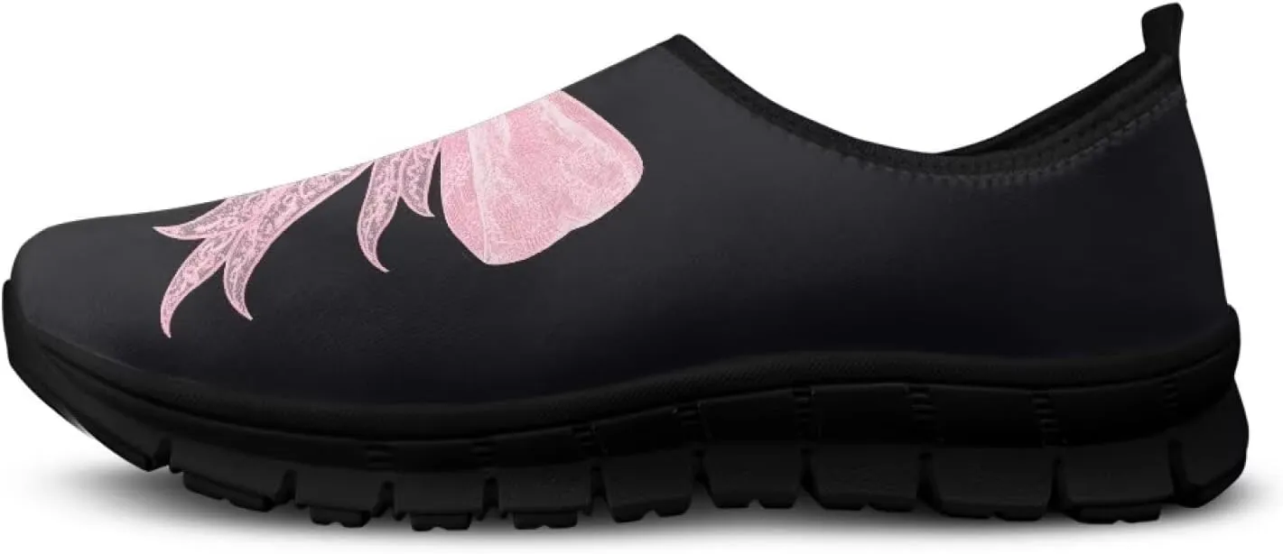 Women's Lightweight Running Shoes Breathable Casual Shoes Slip On Sneakers Soft Comfortable Loafers Low Top Non Slip for Sports Walking Training Travel US 5.5-11.5