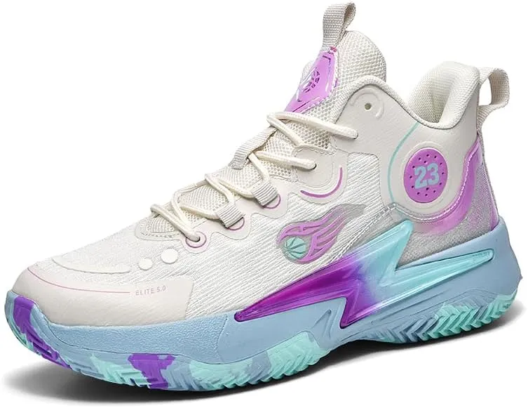 Womens Mens Basketball Shoes Breathable Non Slip Running Athletic Cushion Sports Shoes Fashion Outdoor Sneakers