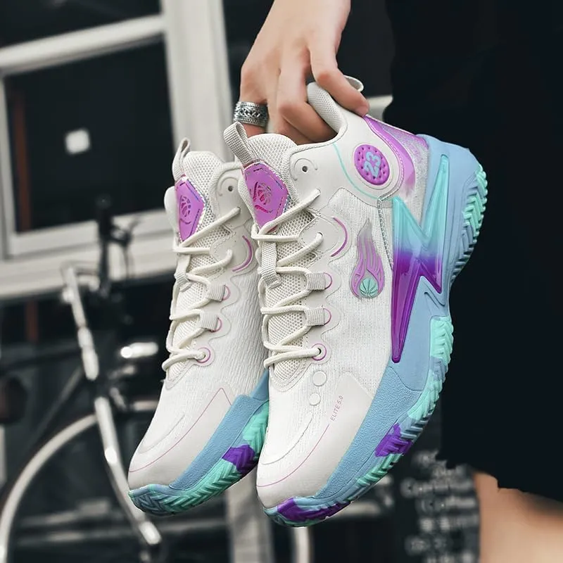 Womens Mens Basketball Shoes Breathable Non Slip Running Athletic Cushion Sports Shoes Fashion Outdoor Sneakers