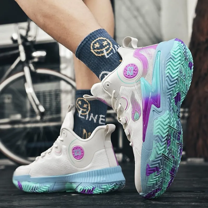 Womens Mens Basketball Shoes Breathable Non Slip Running Athletic Cushion Sports Shoes Fashion Outdoor Sneakers