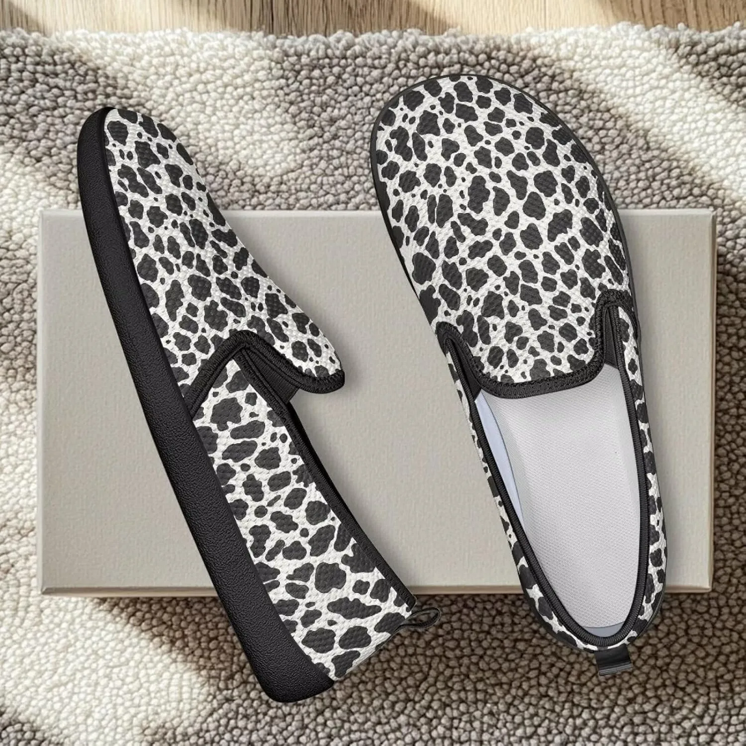 Womens Mesh Casual Flats Shoes Breathable Slip On Loafers Comfortable Walking Shoes Non Slip Work Travel Shoes US 6-11