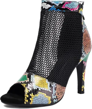 Women's Meshs Peep Toe High Top Gladiator Sandals