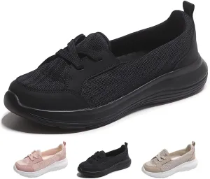 Womens Orthopedic Shoes Zapatos Ortopédicos para Mujer Walking Shoe Hands Free Slip on Retractable Shoelaces Sneakers