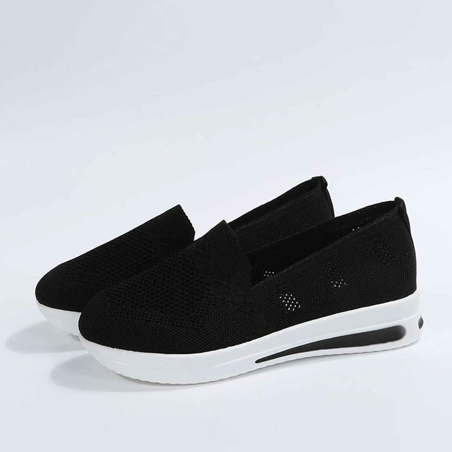 Womens Sandals Dressy Closed Toe Sandals Women Slip On Wedge Loafer Flat Sandals Women Loafer Shoes For Daily Work
