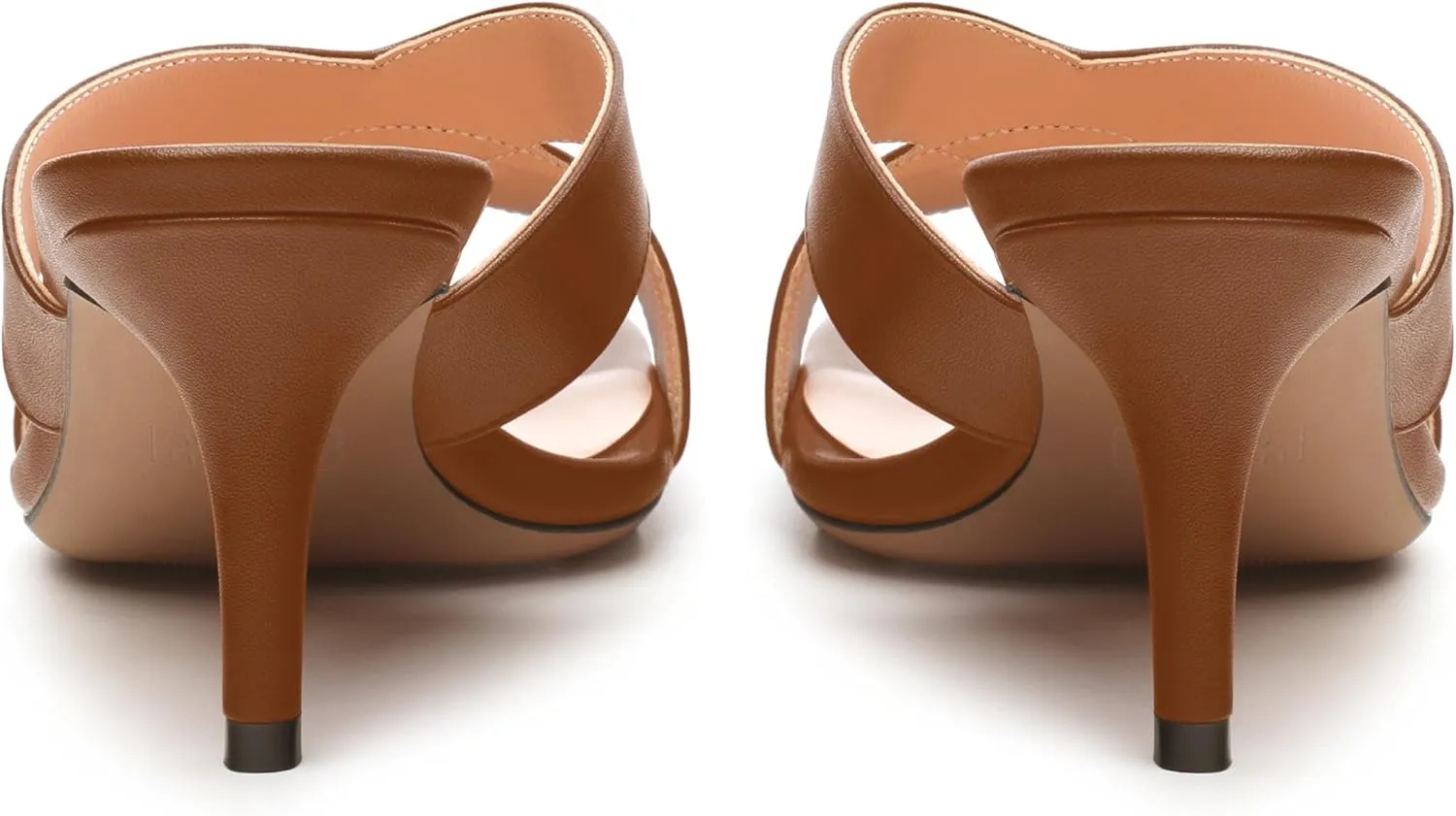 Womens Sandals Square Toe Kitten Heels Fashion Solid Matte Sandal 2.55 inch
