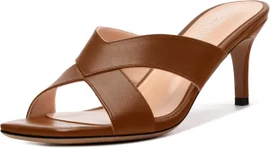 Womens Sandals Square Toe Kitten Heels Fashion Solid Matte Sandal 2.55 inch