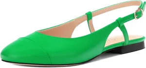 Women's Slingback Flats, Round Toe Flats for Women Dressy Casual Work Office Party, Women's Flats Dress Shoes