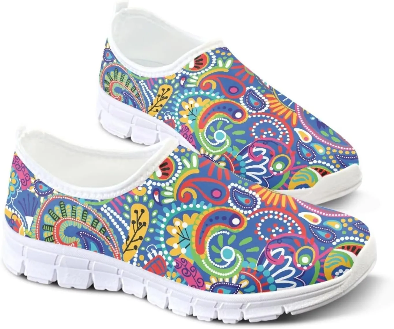 Women's Slip on Sneakers Casual Shoes Loafers Non Slip Breathable Comfortable Walking Sneakers Gifts for Women Girls White Sole Size 5.5-11.5