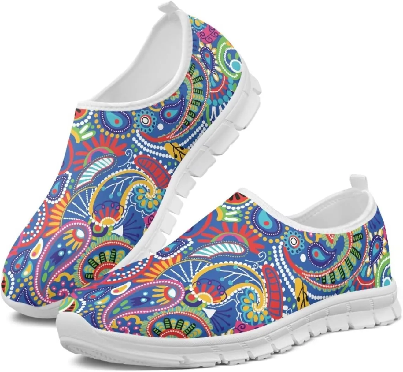 Women's Slip on Sneakers Casual Shoes Loafers Non Slip Breathable Comfortable Walking Sneakers Gifts for Women Girls White Sole Size 5.5-11.5