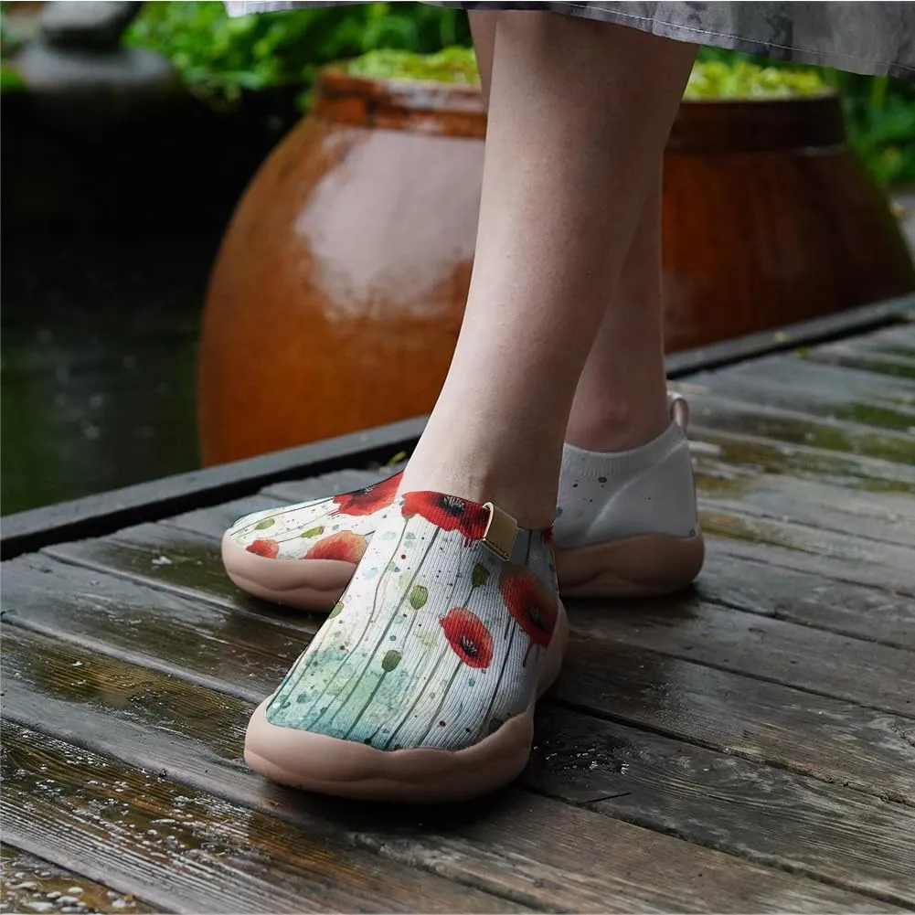 Women's Slip Ons Lightweight Flats Sneakers Walking Casual Loafers Art Painted Travel Shoes