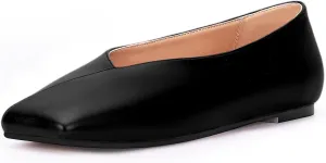 Women's Soft Ballet Silver Flats Elegant Slip On Square Toe Walking Single Shoes