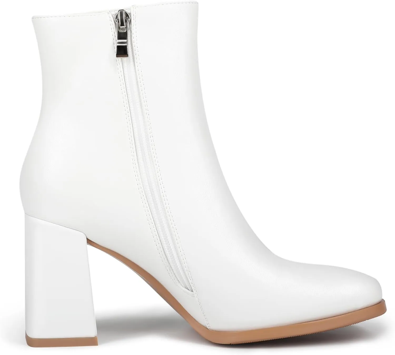 Womens Square Toe Ankle Boots Chunky Heel Causual Comfort Ankle Booties Dress Boots for Women