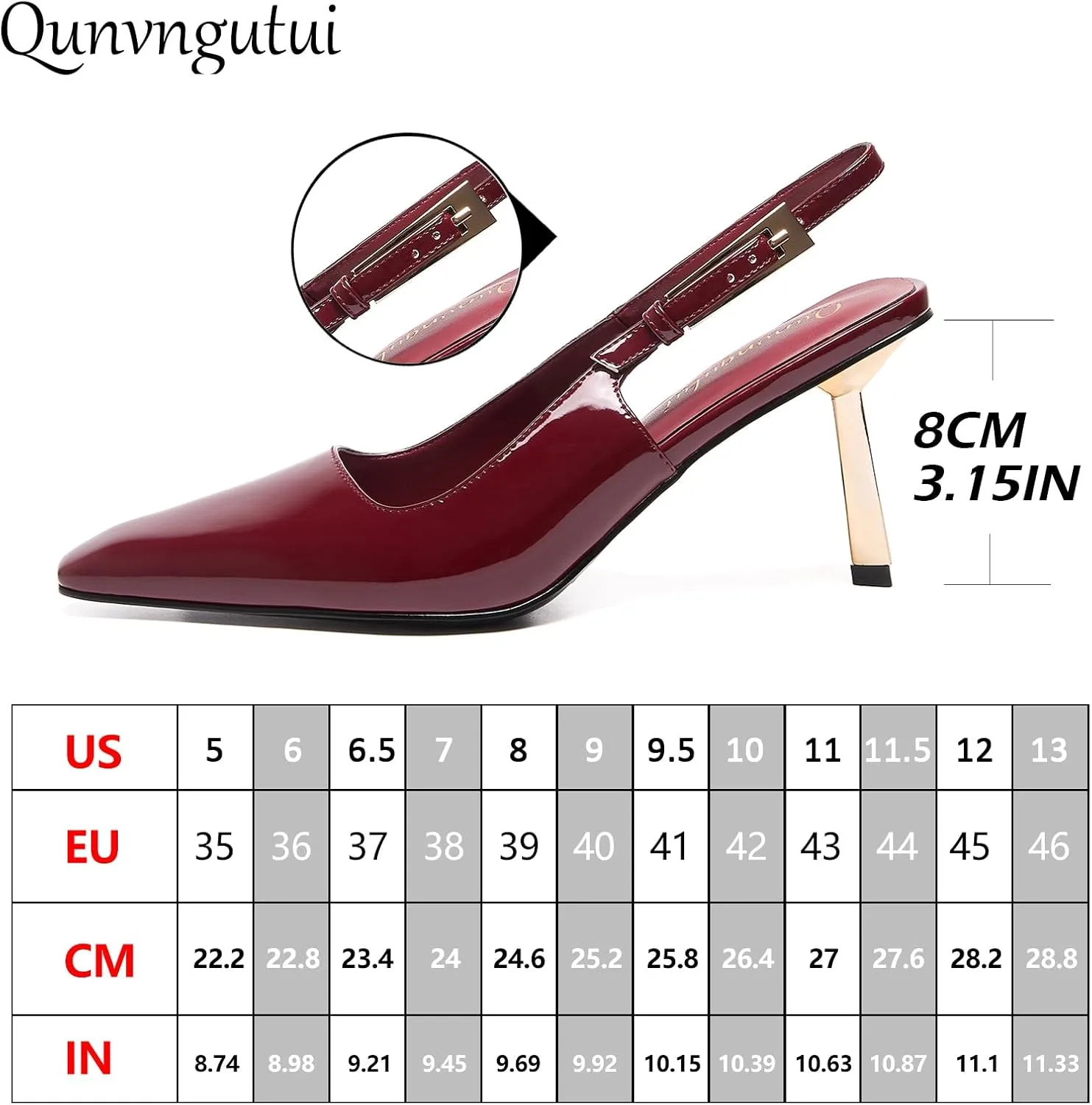 Womens Square Toe Stiletto Sandals Slingback Dressy Heels for Evening Parties Weddings Prom Shoes