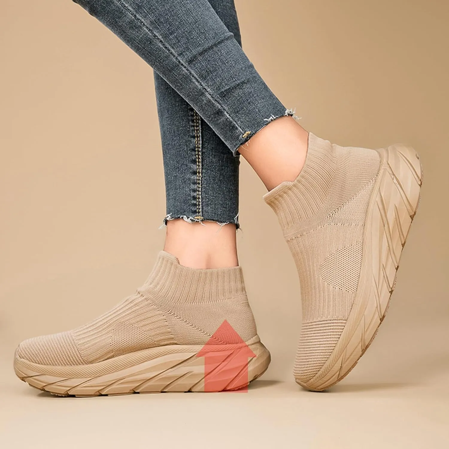 Womens Walking Shoes Mens Breathable Knit Slip On Sneakers Fur Lined Lining Winter Shoes for Women Work Gym Trainers Stylish Shoes