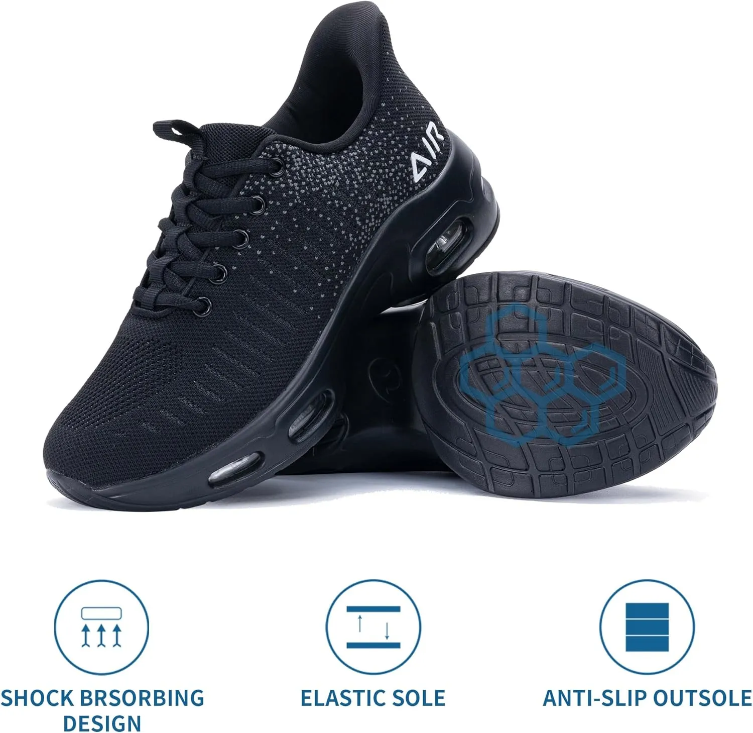 Women's Walking Shoes | Slip On | Fashion Sneakers | Air Running Tennis Shoes US 6-11