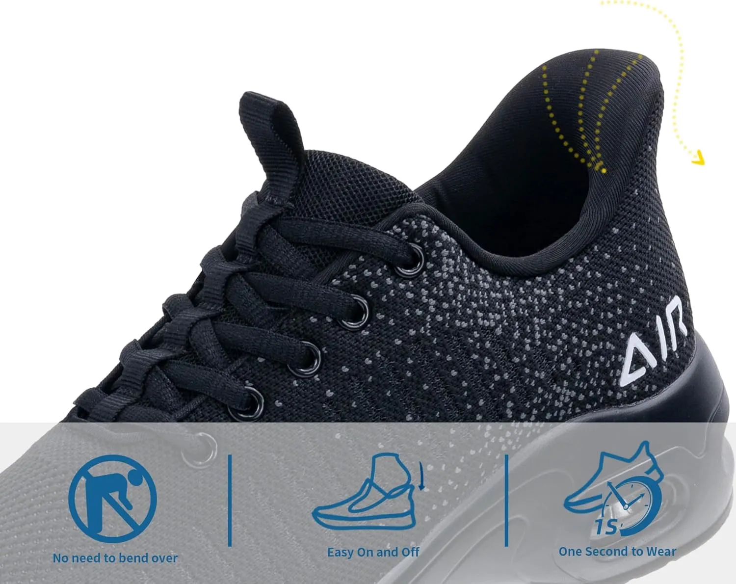 Women's Walking Shoes | Slip On | Fashion Sneakers | Air Running Tennis Shoes US 6-11