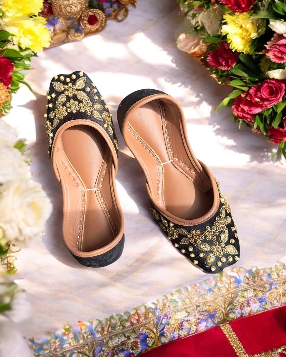 Women's Wedding Khussa Indian Wedding Jutti Punjabi Juti Mojari