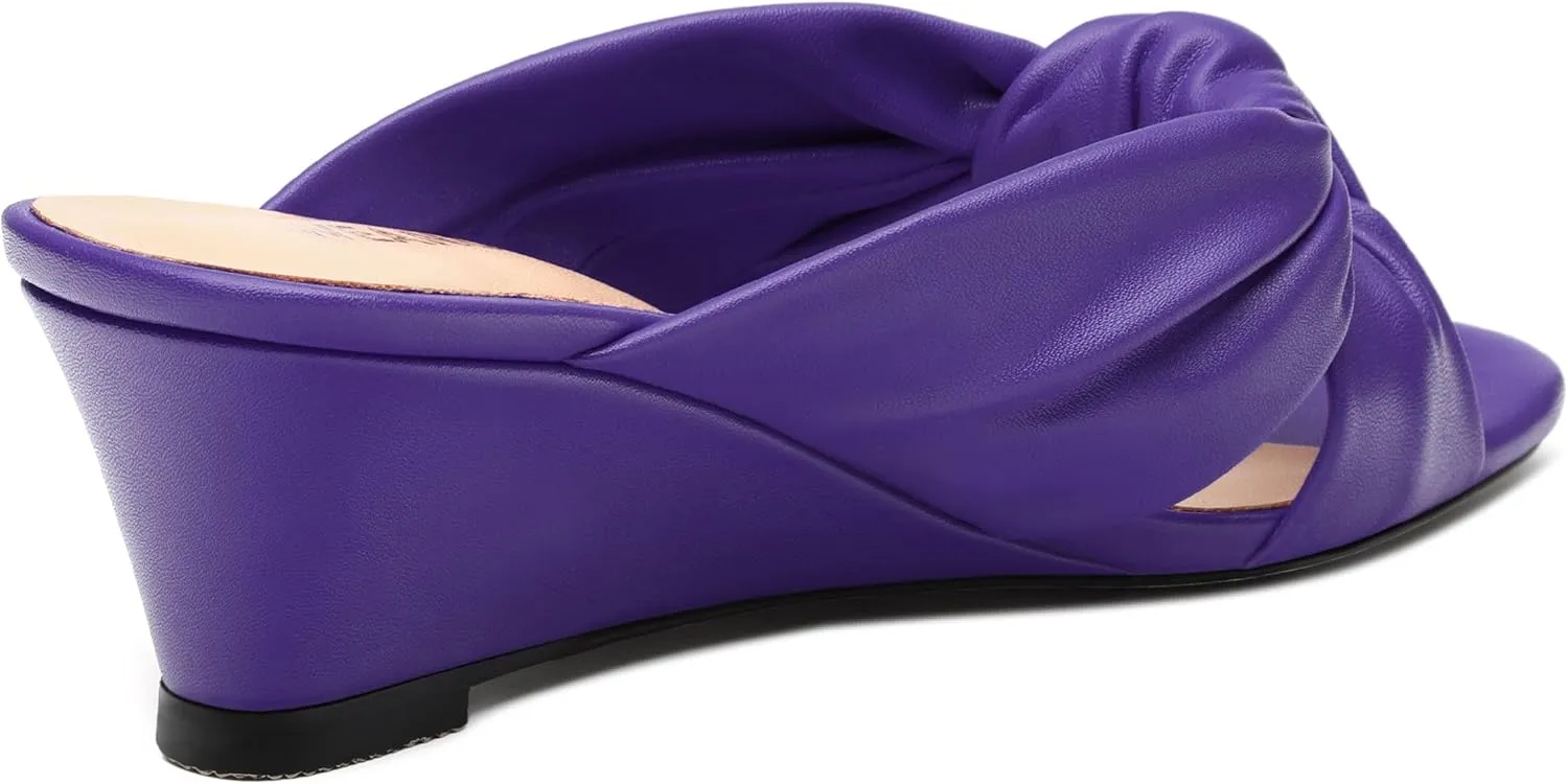 Women's Wedge Heel Sandals,Round Open Toe Slope Sandals for women,Casual Party,Dating,Vacation,Summer Must Have Sandals