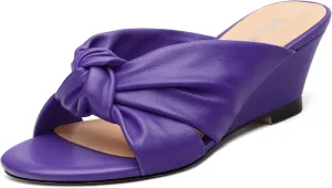 Women's Wedge Heel Sandals,Round Open Toe Slope Sandals for women,Casual Party,Dating,Vacation,Summer Must Have Sandals