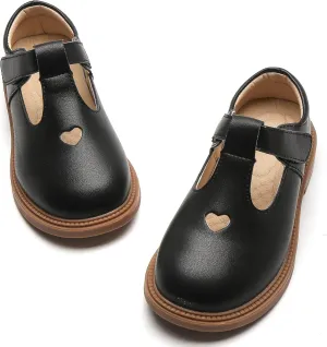 WUIWUIYU Girls Princess Oxfords Halloween Shoes T-Strap Casual Walking School Uniform Dress Mary Jane Flats