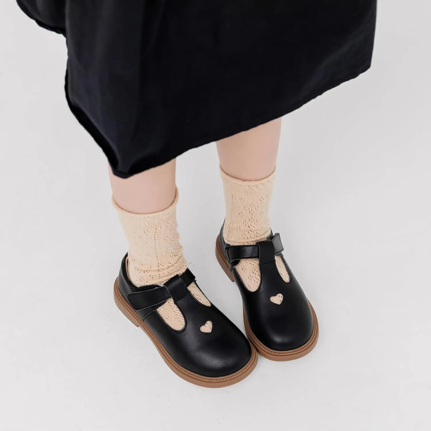 WUIWUIYU Girls Princess Oxfords Halloween Shoes T-Strap Casual Walking School Uniform Dress Mary Jane Flats