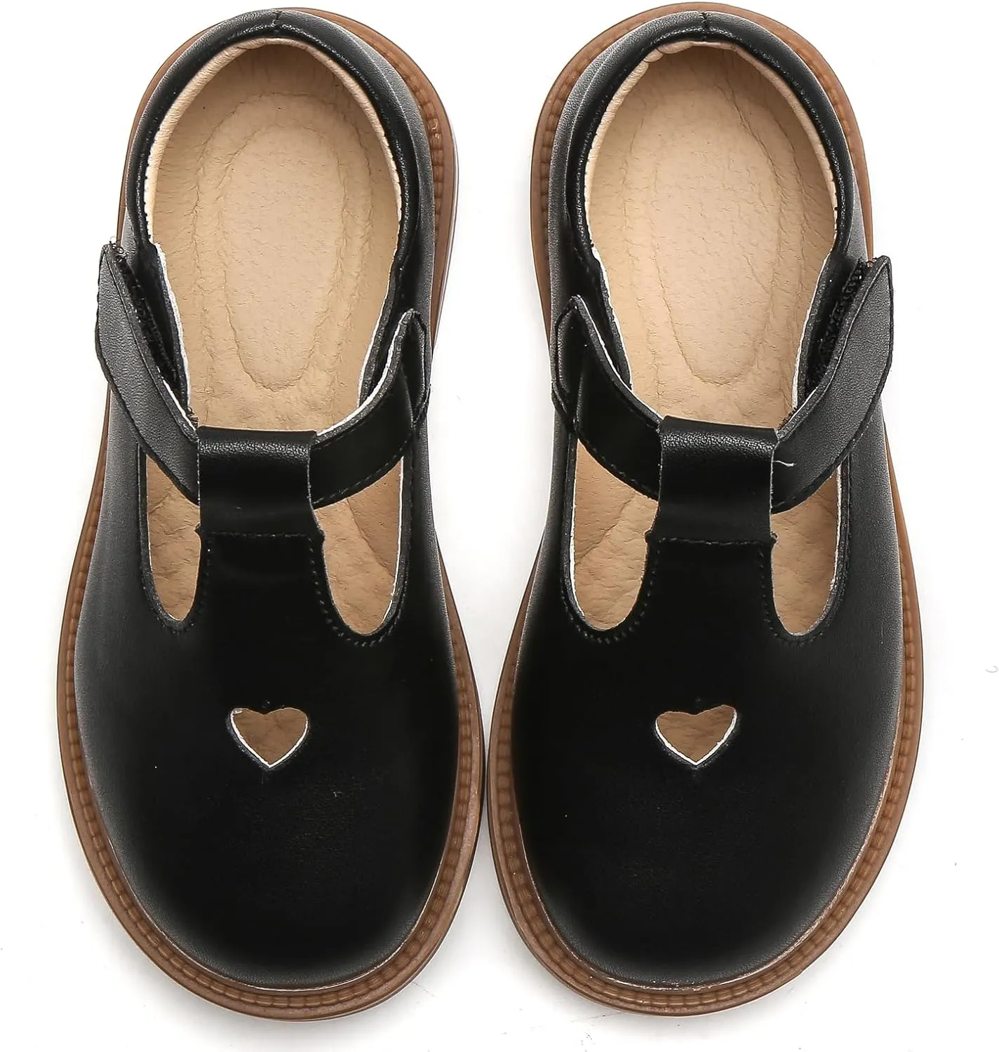 WUIWUIYU Girls Princess Oxfords Halloween Shoes T-Strap Casual Walking School Uniform Dress Mary Jane Flats