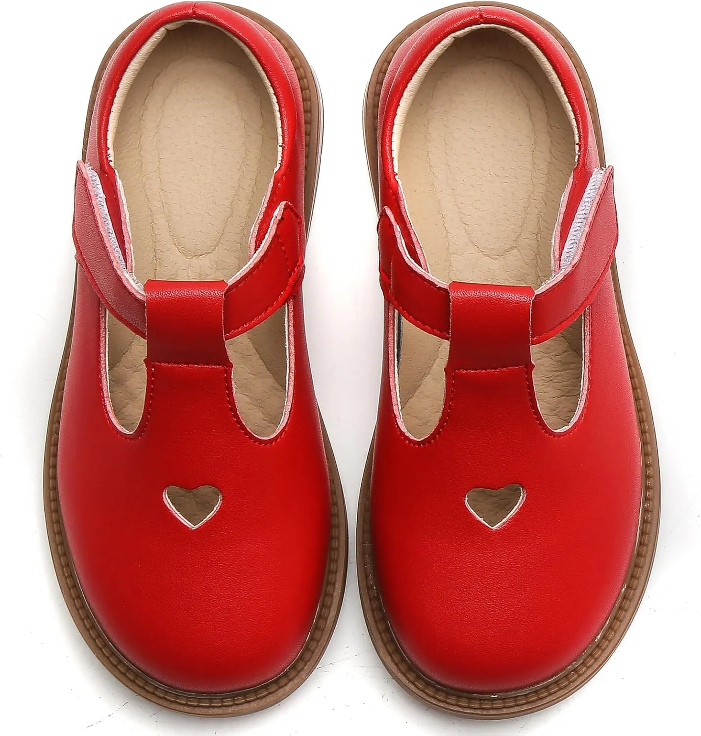WUIWUIYU Girls Princess Oxfords Halloween Shoes T-Strap Casual Walking School Uniform Dress Mary Jane Flats