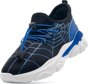 xinran & shengli Kids Boys Tennis Running Sneakers Girls Slip on Shoes Athletic Lightweight Gym Walking School Sport Shoes Toddlers Little Big Kids